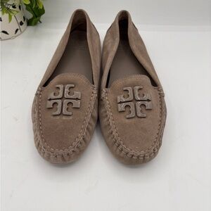 Tory Burch Brown Suede Moccasins for Women Driving Shoes